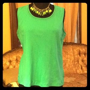 White Stag Green Tank Top